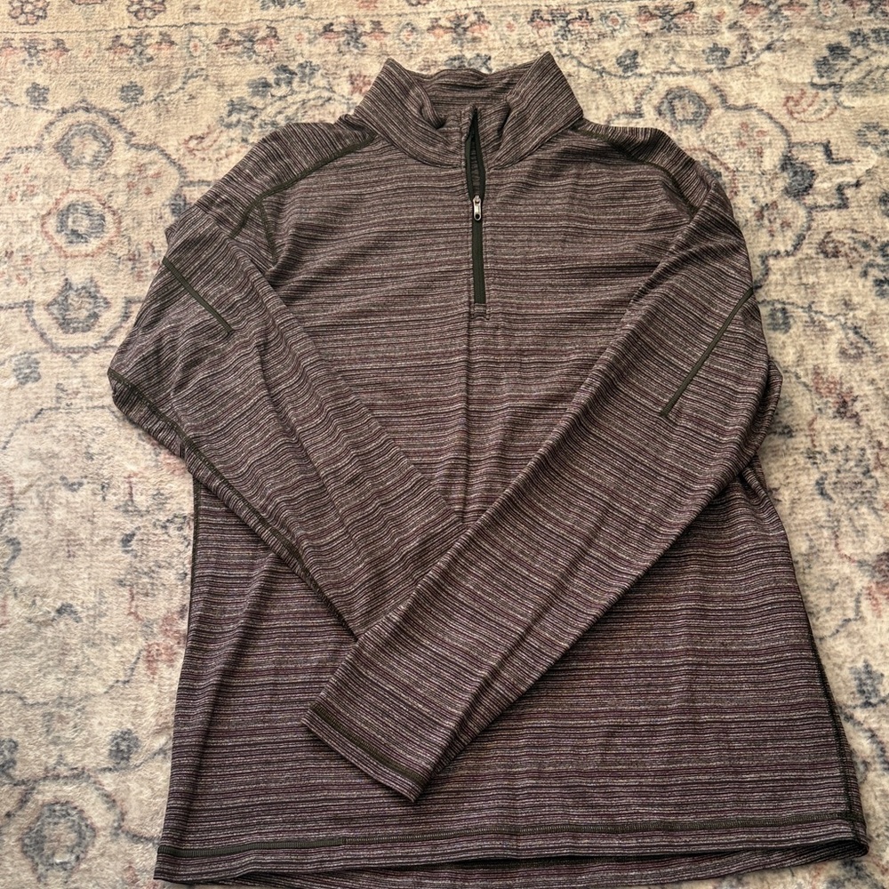 Men's Striped Gray Sweater Lululemon